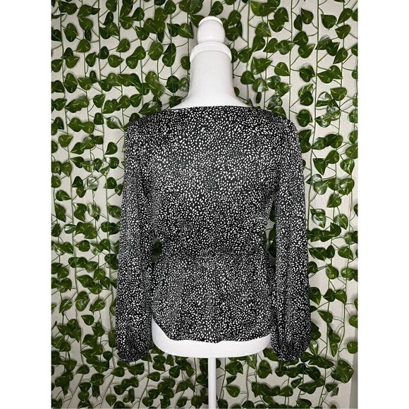 Abercrombie and Fitch Tied Black Blouse - Picture 2 of 5